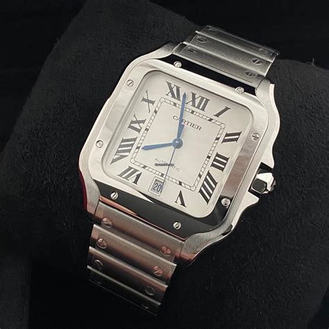 pre owned cartier santos watch|cartier santos chrono24.